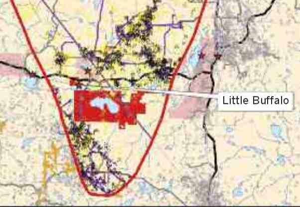 Lubicon Oil/Gas Footprint